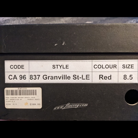 Mens Fluevogs. 8.5 Red ombré. Brand new and unworn - Picture 2 of 3